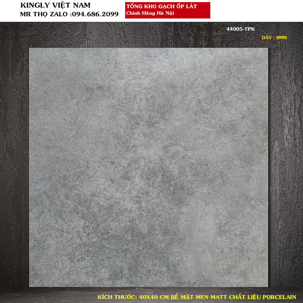 Gạch giả xi măng 40x40 cm chống trơn 44005 Loại A1